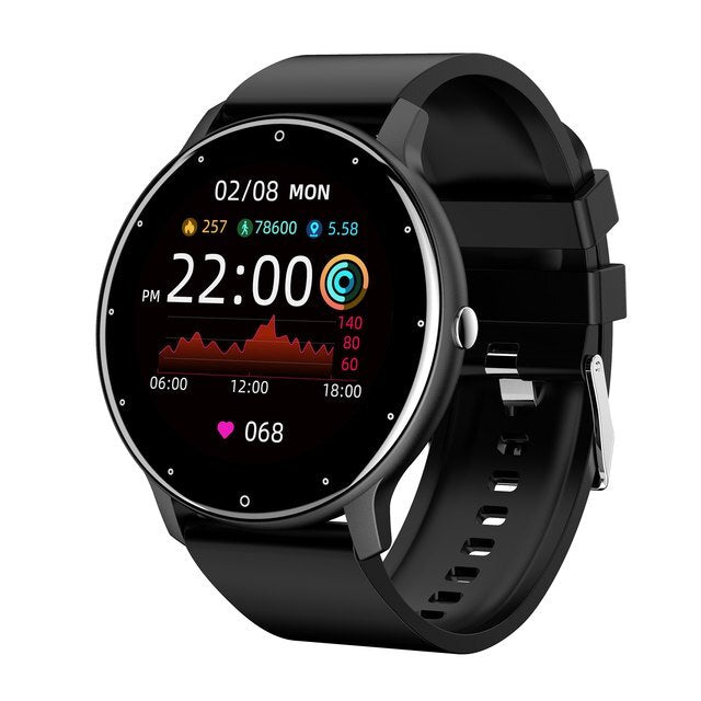 Ultraslanke Smartwatch Fitness Tracker Hartslagmeter Stappenteller Waterdicht IP67 Sport Horloge Activiteit | Sansoti