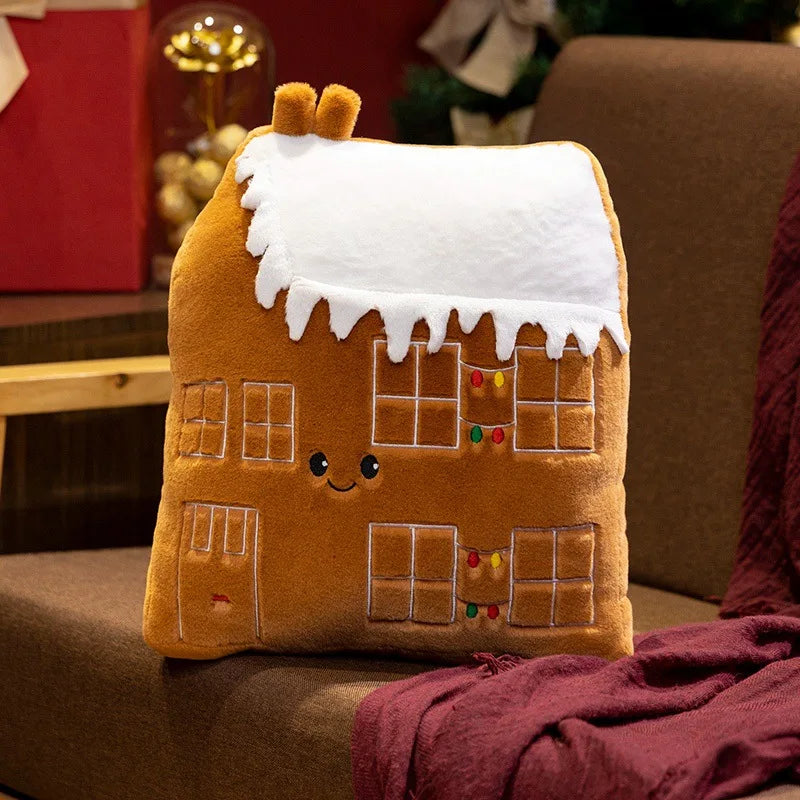 Christmas Plush Cushion - Decorative Holiday Pillow 45x45cm for Living Room Bedroom Sofa Décor | Sansoti
