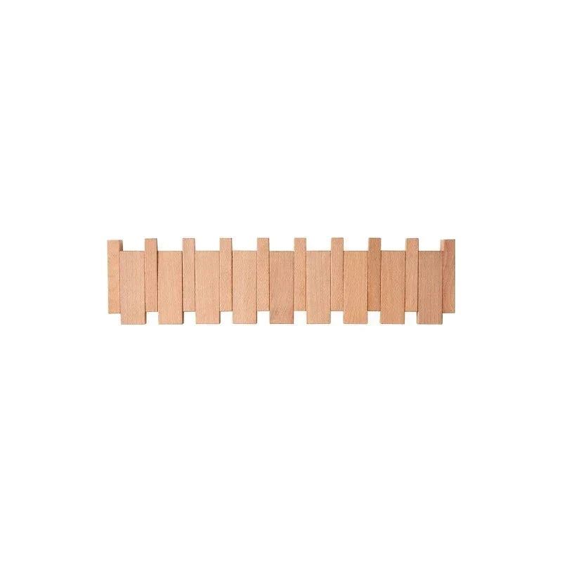 Magnetische Wandkapstok met Inklapbare Haken | 4-10 Haken | Hout | Sansoti