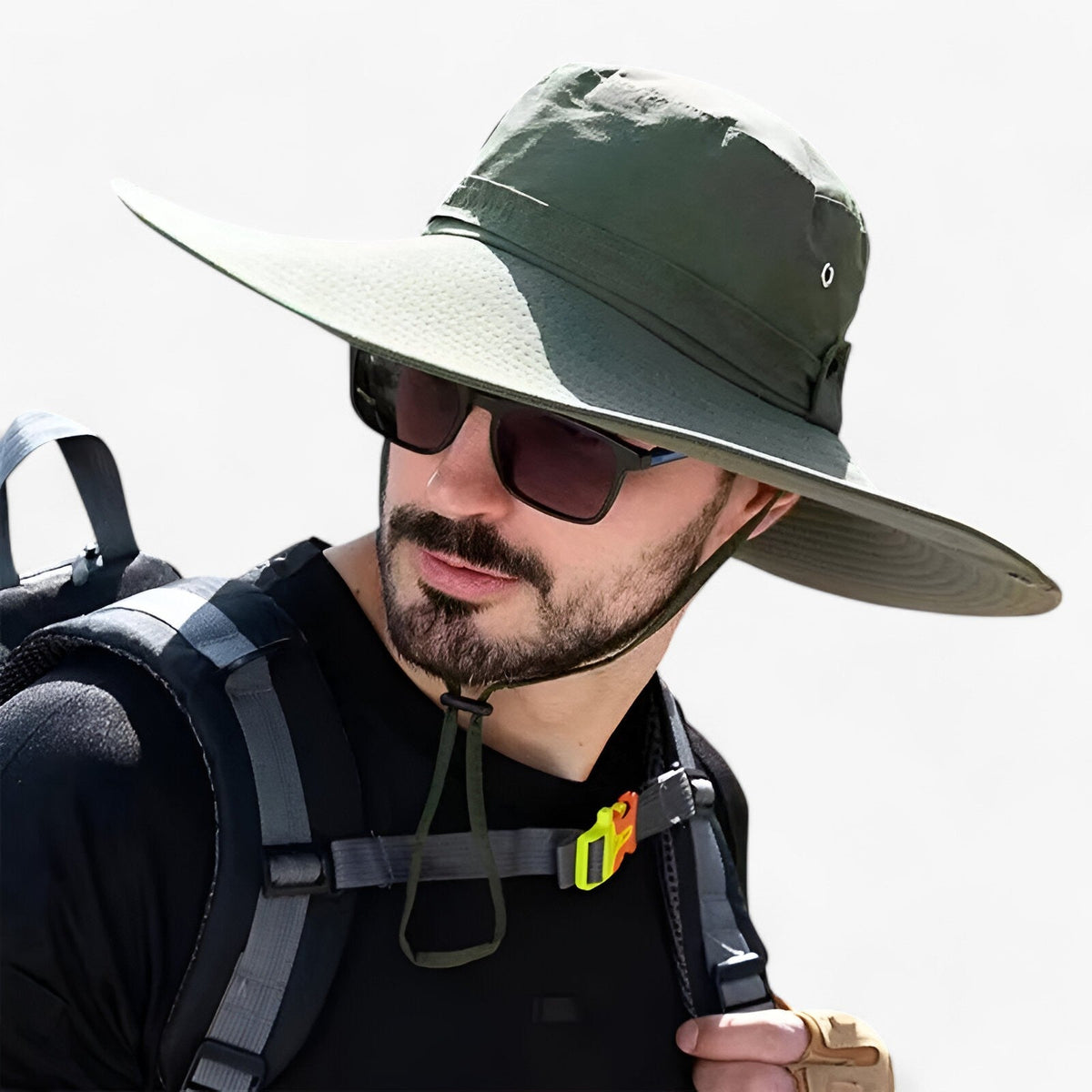 Oddychający kapelusz trekkingowy z ochroną UV - kapelusz przeciwsłoneczny do wędrówek, wędkowania i aktywności na świeżym powietrzu z regulacją klimatu | Sansoti