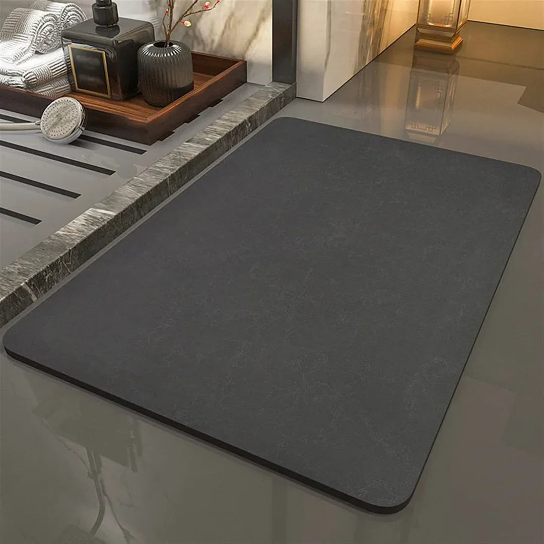 Diatomiet Badmat Antislip Absorberend 40x60cm Sneldrogend Badkamer Duurzaam Diatomeeënaarde Eco Badkamertapijt | Sansoti