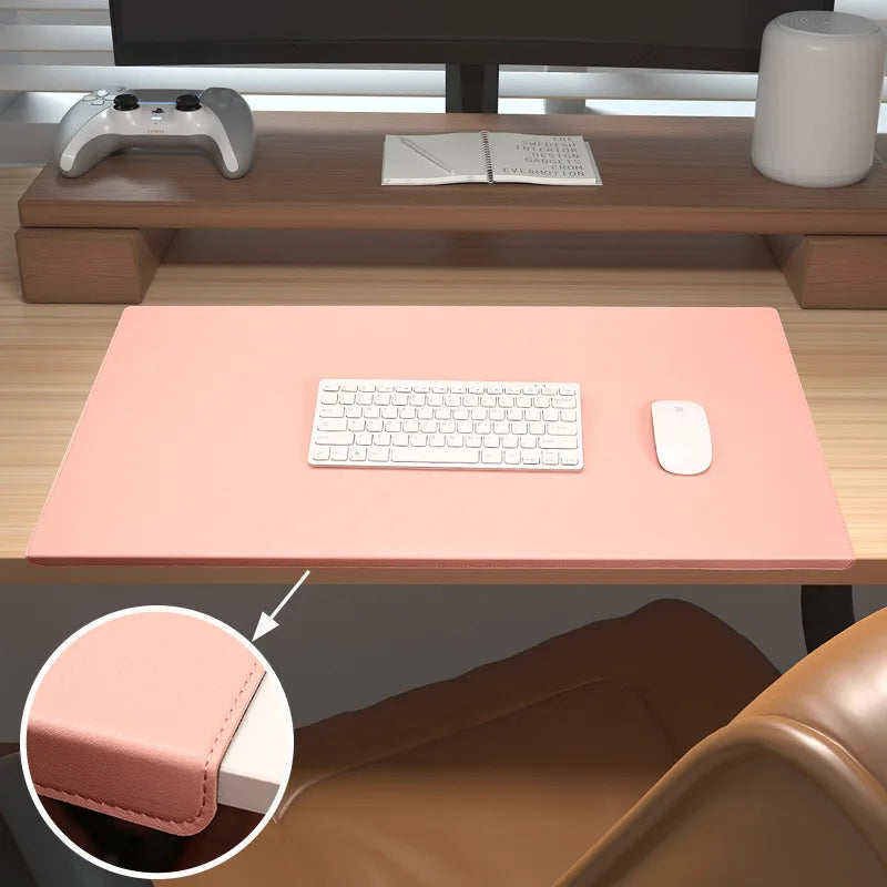 Ergonomisch Bureauonderlegger met Polssteun en Antislip PU-Leder Werkmat voor Kantoor Gaming 60x30 80x32 | Sansoti