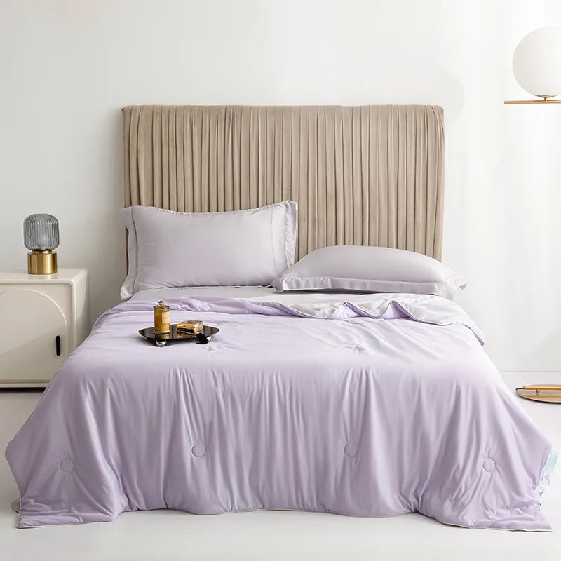Kühldecke Eis-Seide Wendedesign 150x200cm 200x230cm Sommer Kühlende Decke Leicht Atmungsaktiv Schlafzimmer Wärmeregulierend Steppdecke | Restfield
