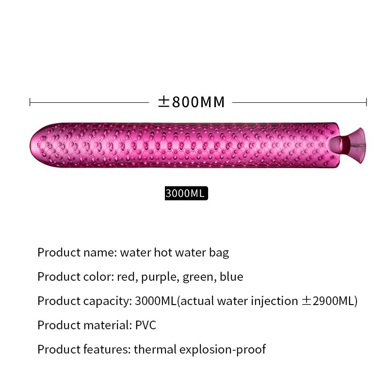 Long Hot Water Bottle with Soft Insulating Cover for Extra Warmth and Comfort While Sleeping and Relaxing | Sansoti