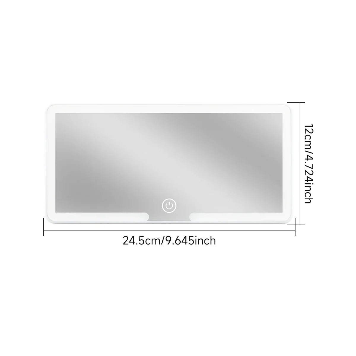 Verlichte Make-upspiegel voor Auto — 3 Lichtinstellingen LED Cosmeticaspiegel met Clip — Oplaadbaar Reisspiegel voor Zonwering en Thuisgebruik | Sansoti