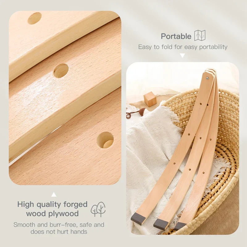 Houten Speelboog met Hangend Speelgoed voor Baby's - Stimuleert Motoriek en Zintuigen - Natuurlijk Hout - Nordic Design | Sansoti