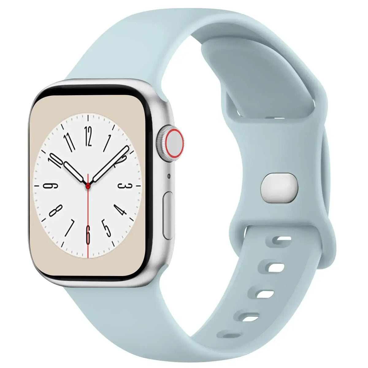 Silikon-Smartwatch-Armband – atmungsaktives, flexibles, verstellbares und komfortables Uhrenarmband – für alle Handgelenkgrößen | Sansoti