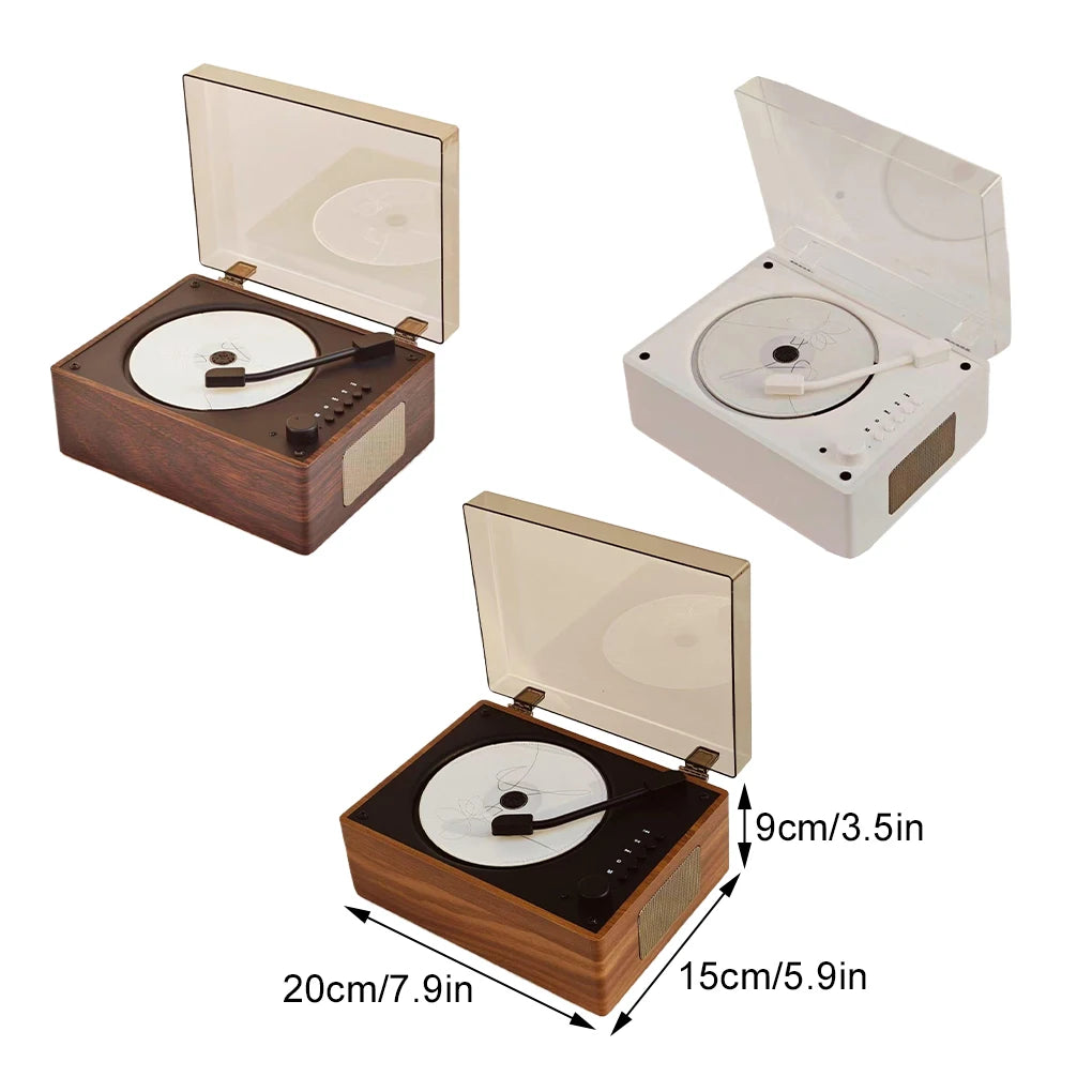 Retro CD-Player Bluetooth 5.1 Tragbar Holz USB AUX Wohnzimmer Schlafzimmer Musikspieler Wiederaufladbar Fernbedienung Vintage | Restfield