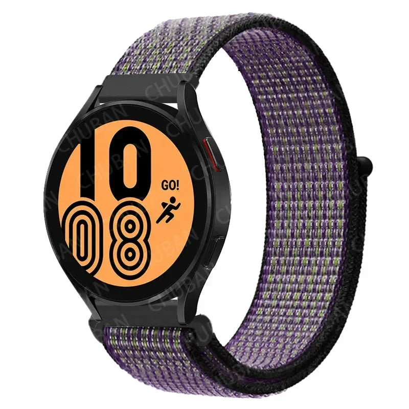 Nylonowy pasek sportowy do smartwatcha 20mm 22mm Oddychający Lekki Pasek typu Loop na nadgarstek Regulowany Trening Fitness | Sansoti