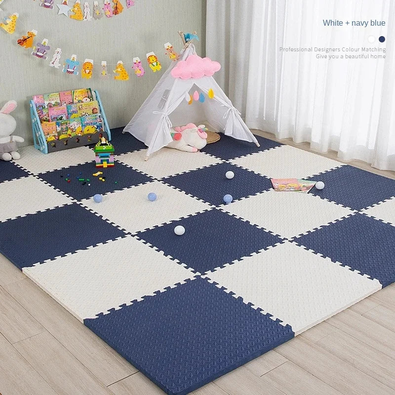 Tapis Puzzle Bébé Mousse EVA Dalles 30x30cm Antidérapant Tapis de Jeu Enfants Tapis Ramper Sol Doux Chambre Bébé Salle de Jeu | Restfield