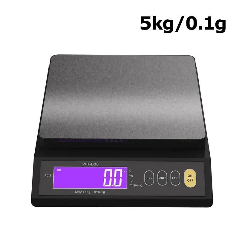 Digitale Keukenweegschaal RVS Waterdicht 10kg Precisie Bakken Koken Portioneren Oplaadbaar LCD Display | Sansoti