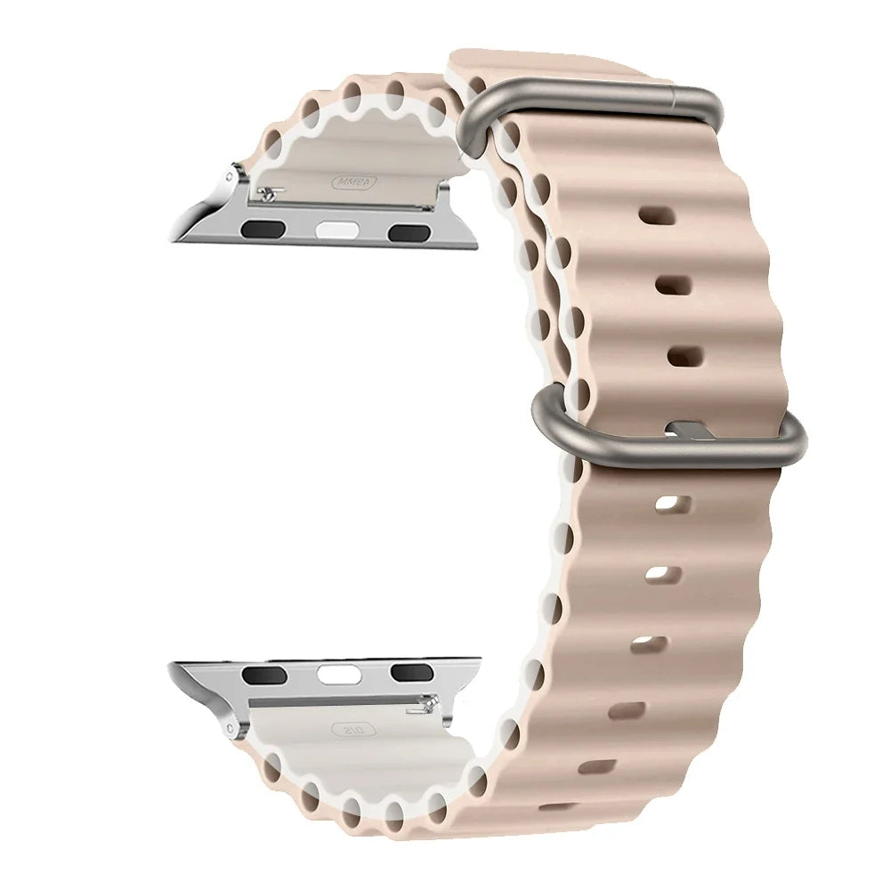 Bracelet de smartwatch en silicone, résistant à l’eau et respirant, bracelet de montre et bracelet de sport unisexes, bracelet de remplacement | Sansoti