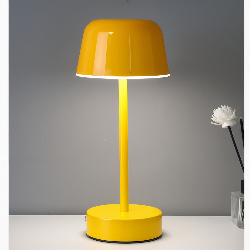 Wireless Rechargeable LED Table Lamp with Touch Control – Aluminum – Dimmable – 4-8 Hours Usage Time | Sansoti