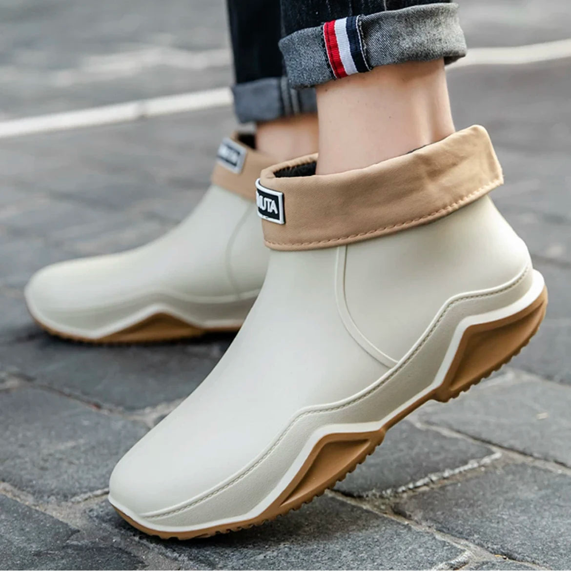 Waterdichte Enkellaarzen PVC Unisex Antislip Regenbescherming Keuken Tuin Outdoor Vier Seizoenen Comfort | Sansoti
