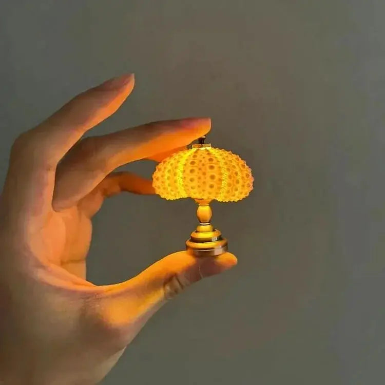 Zee-Egel Nachtlamp met Natuurlijke Schelpvorm en Warm Licht | Sansoti
