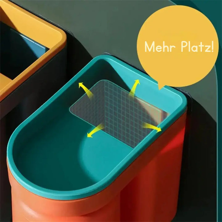 Tandenborstelhouder Wand ABS Kunststof 11.5x7x12.5cm Badkamer Zelfklevend Zonder Boren Hygiënisch Opbergen Wastafel Organizer Oranje Blauw Groen Geel | Sansoti