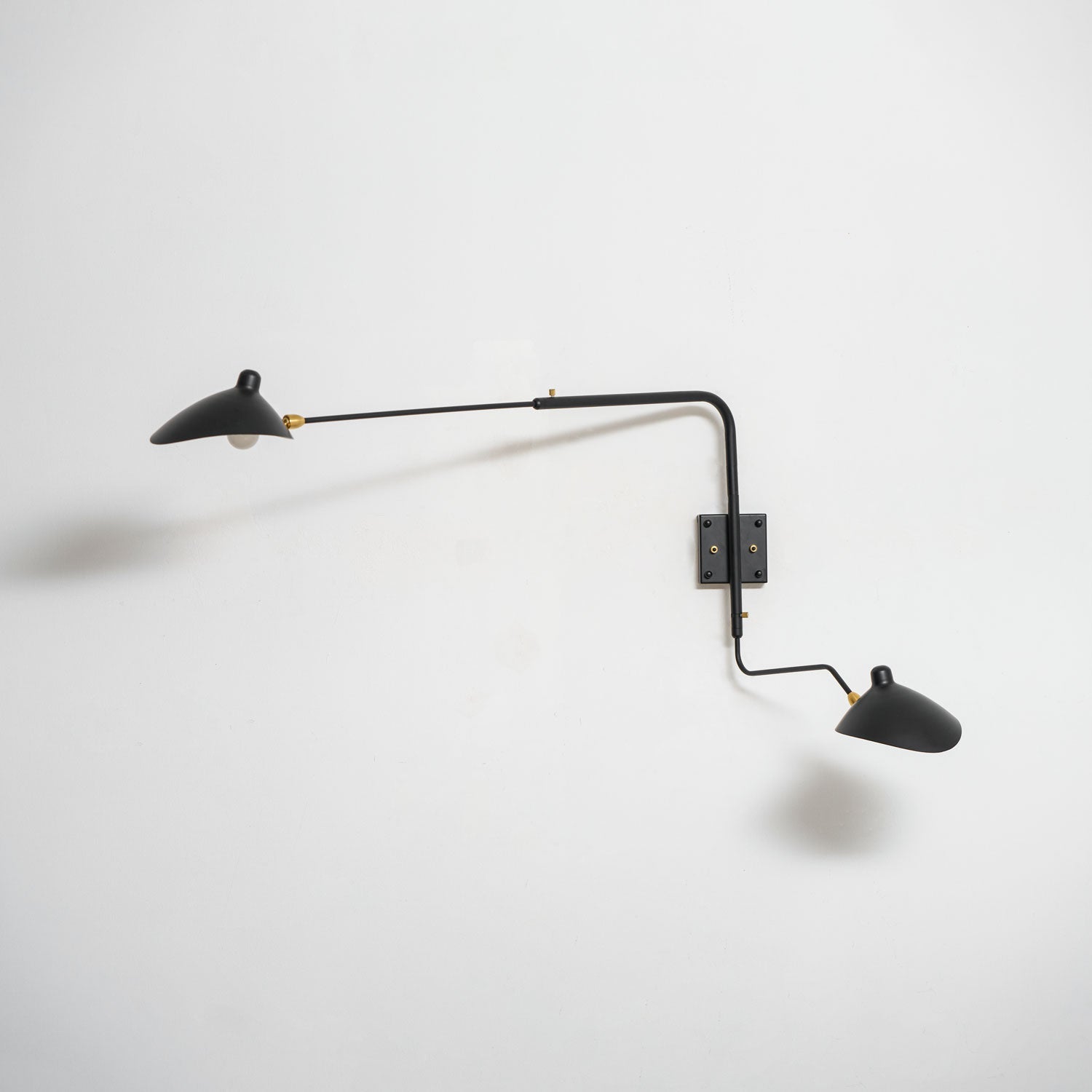 Wandlamp Verstelbaar Staal 1-Kops / 2-Kops 60-140 cm Modern Design Metaal Messing Chroom E26/E27 Fitting Instelbare Kap Richtbaar Licht Interieur | Sansoti