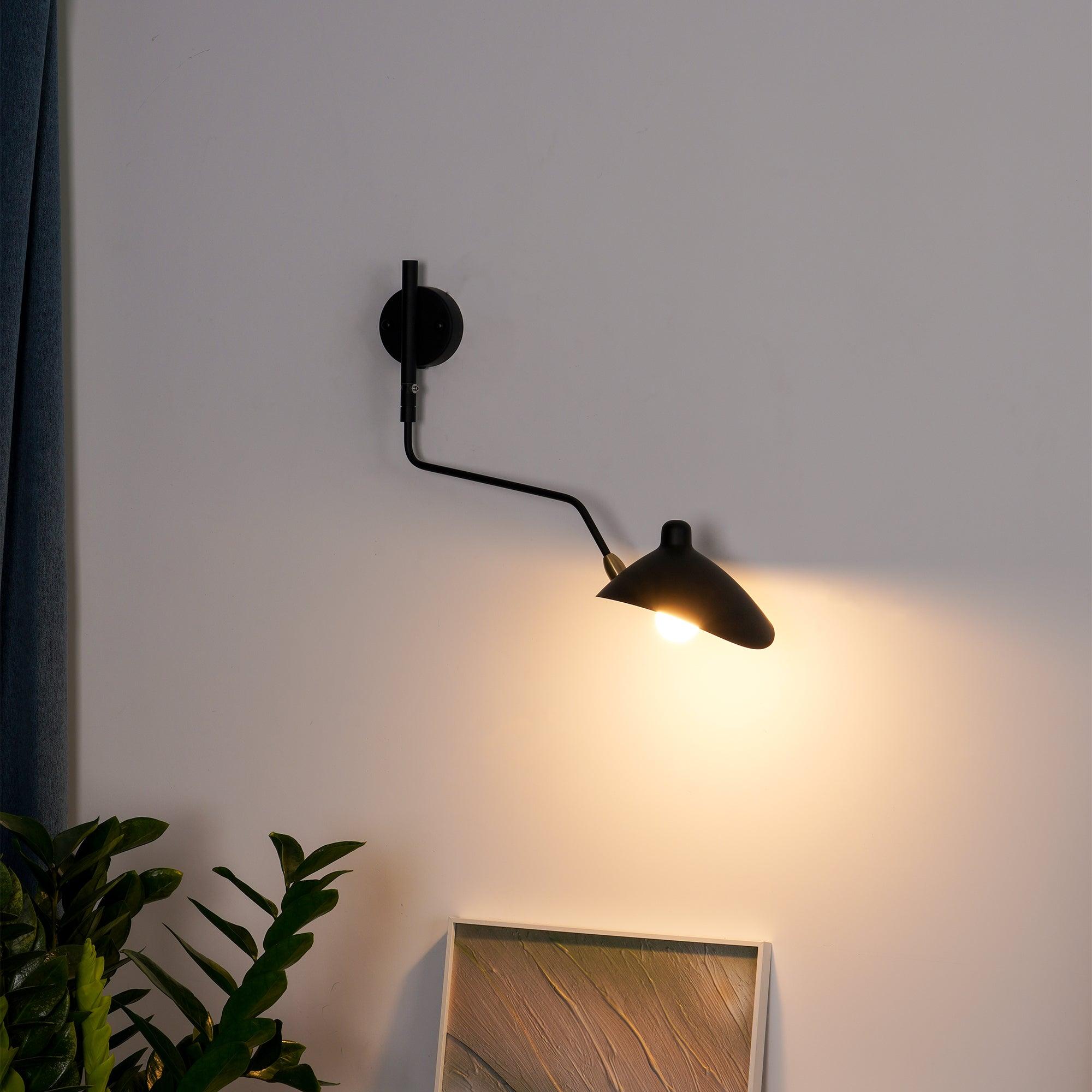 Wandlamp Verstelbaar Staal 1-Kops / 2-Kops 60-140 cm Modern Design Metaal Messing Chroom E26/E27 Fitting Instelbare Kap Richtbaar Licht Interieur | Sansoti