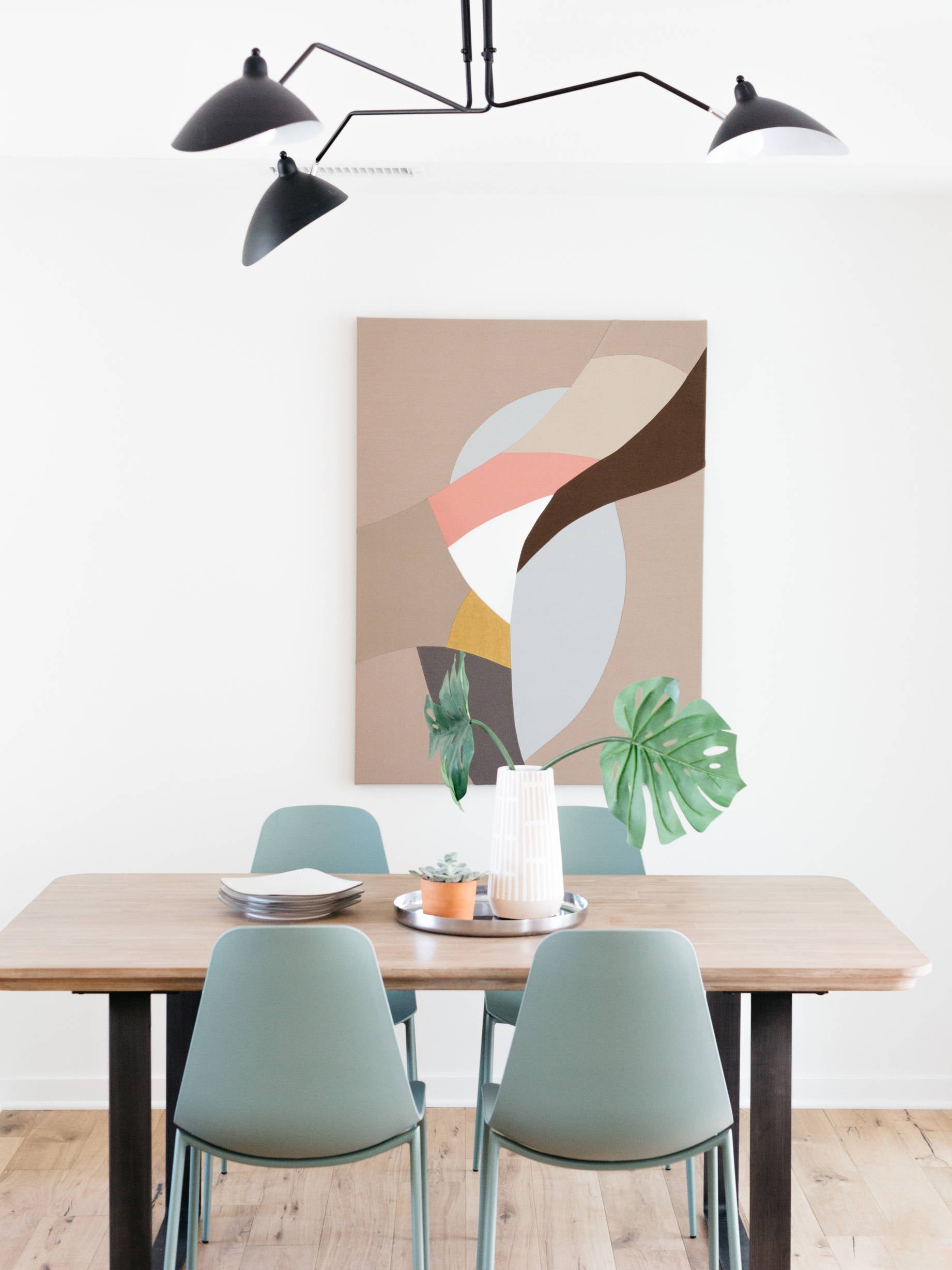 Plafondlamp Spider 3 Armen Mid-Century Modern Messing Verstelbaar Zwart Wit Grote Ruimte Restaurant Loft Stalen Armatuur Geïnspireerd Design | Sansoti
