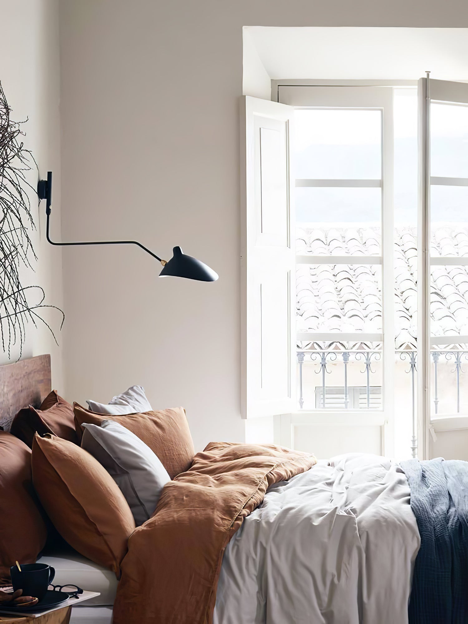 Wandlamp Verstelbaar Staal 1-Kops / 2-Kops 60-140 cm Modern Design Metaal Messing Chroom E26/E27 Fitting Instelbare Kap Richtbaar Licht Interieur | Sansoti