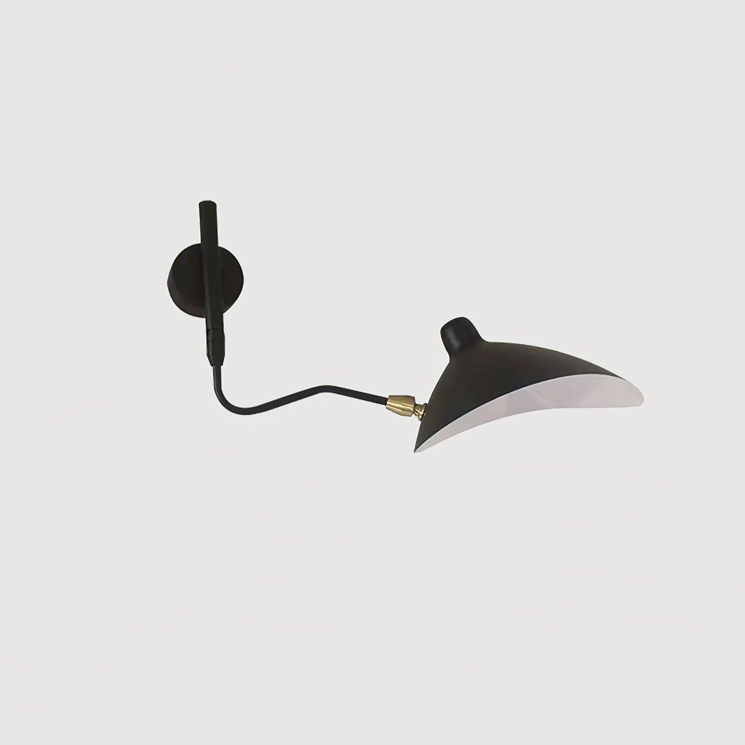 Wall Lamp with Adjustable Joint Arm Black Modern Design for Living Room Study Hallway | Sansoti