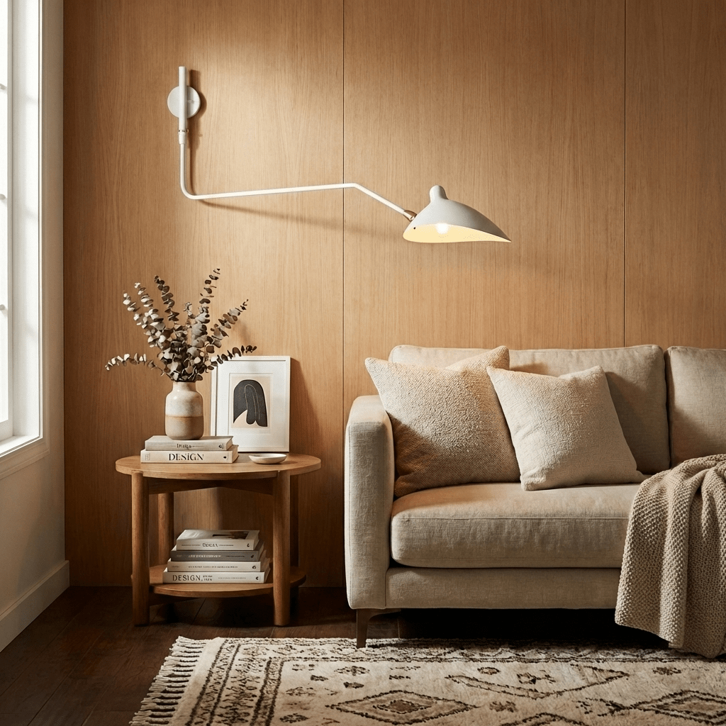 Wandlamp Verstelbaar Staal 1-Kops / 2-Kops 60-140 cm Modern Design Metaal Messing Chroom E26/E27 Fitting Instelbare Kap Richtbaar Licht Interieur | Sansoti