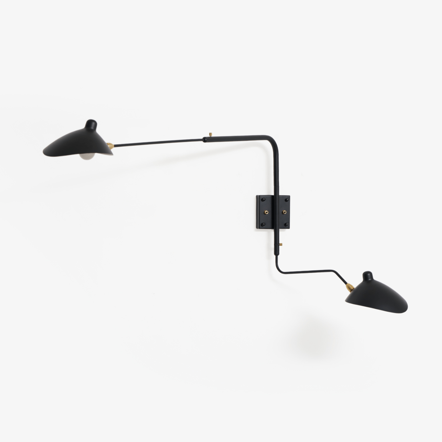 Wandlamp Verstelbaar Staal 1-Kops / 2-Kops 60-140 cm Modern Design Metaal Messing Chroom E26/E27 Fitting Instelbare Kap Richtbaar Licht Interieur | Sansoti