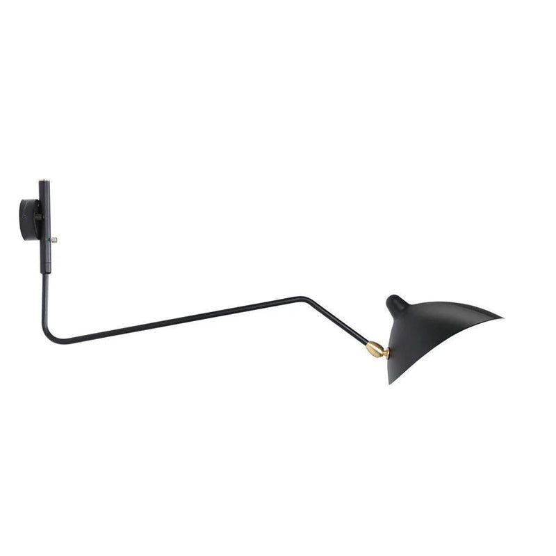 Wandlamp met verstelbare armen — industriële wandverlichting in aluminium en messing — vintage design — moderne wandlamp voor woonkamer slaapkamer | Sansoti
