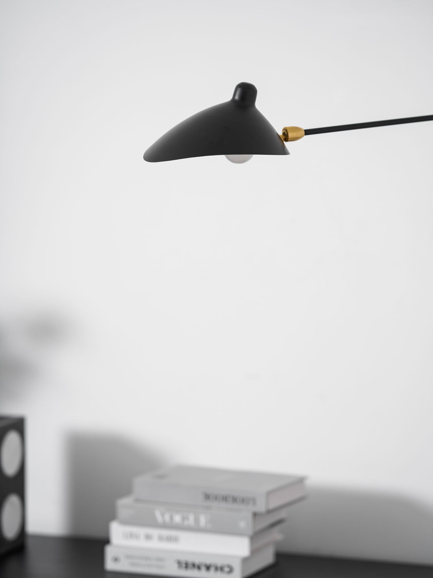 Wandlamp met verstelbare armen — industriële wandverlichting in aluminium en messing — vintage design — moderne wandlamp voor woonkamer slaapkamer | Sansoti