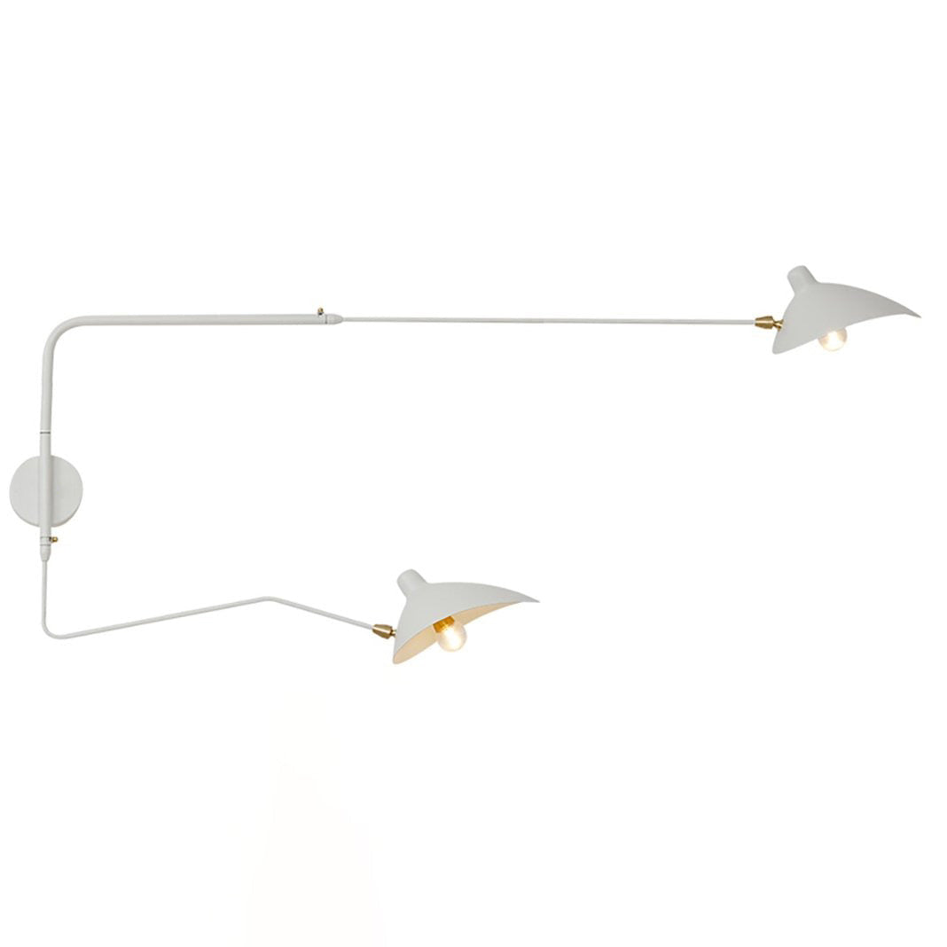 Wandlamp Verstelbaar Staal 1-Kops / 2-Kops 60-140 cm Modern Design Metaal Messing Chroom E26/E27 Fitting Instelbare Kap Richtbaar Licht Interieur | Sansoti