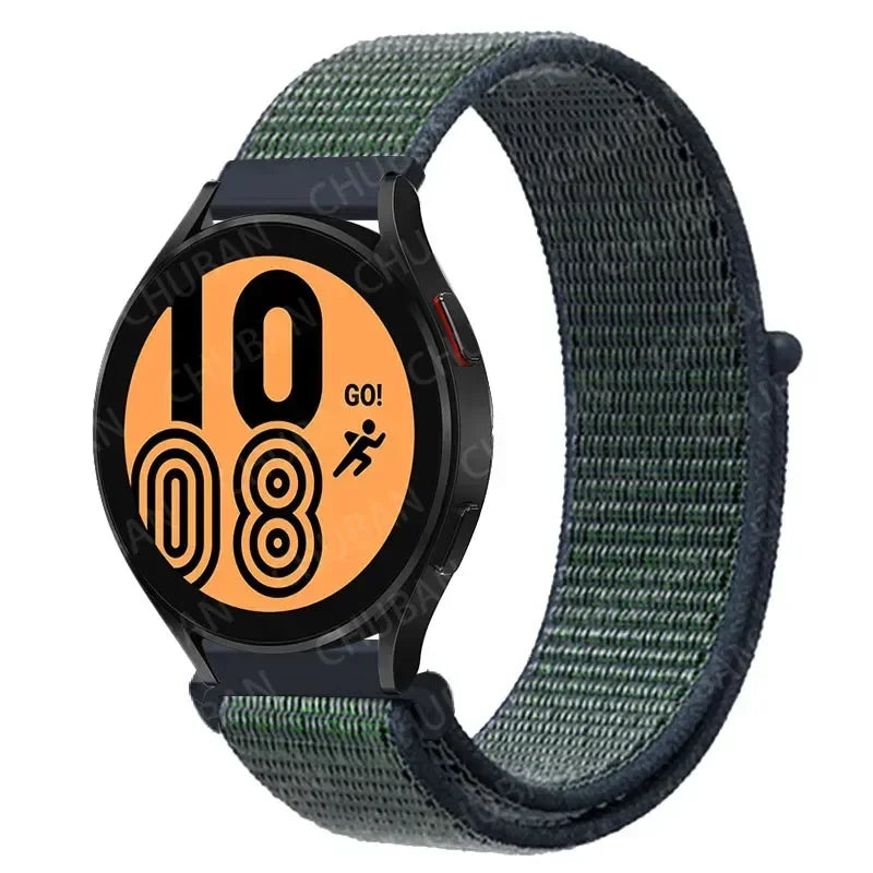Nylonowy pasek sportowy do smartwatcha 20mm 22mm Oddychający Lekki Pasek typu Loop na nadgarstek Regulowany Trening Fitness | Sansoti
