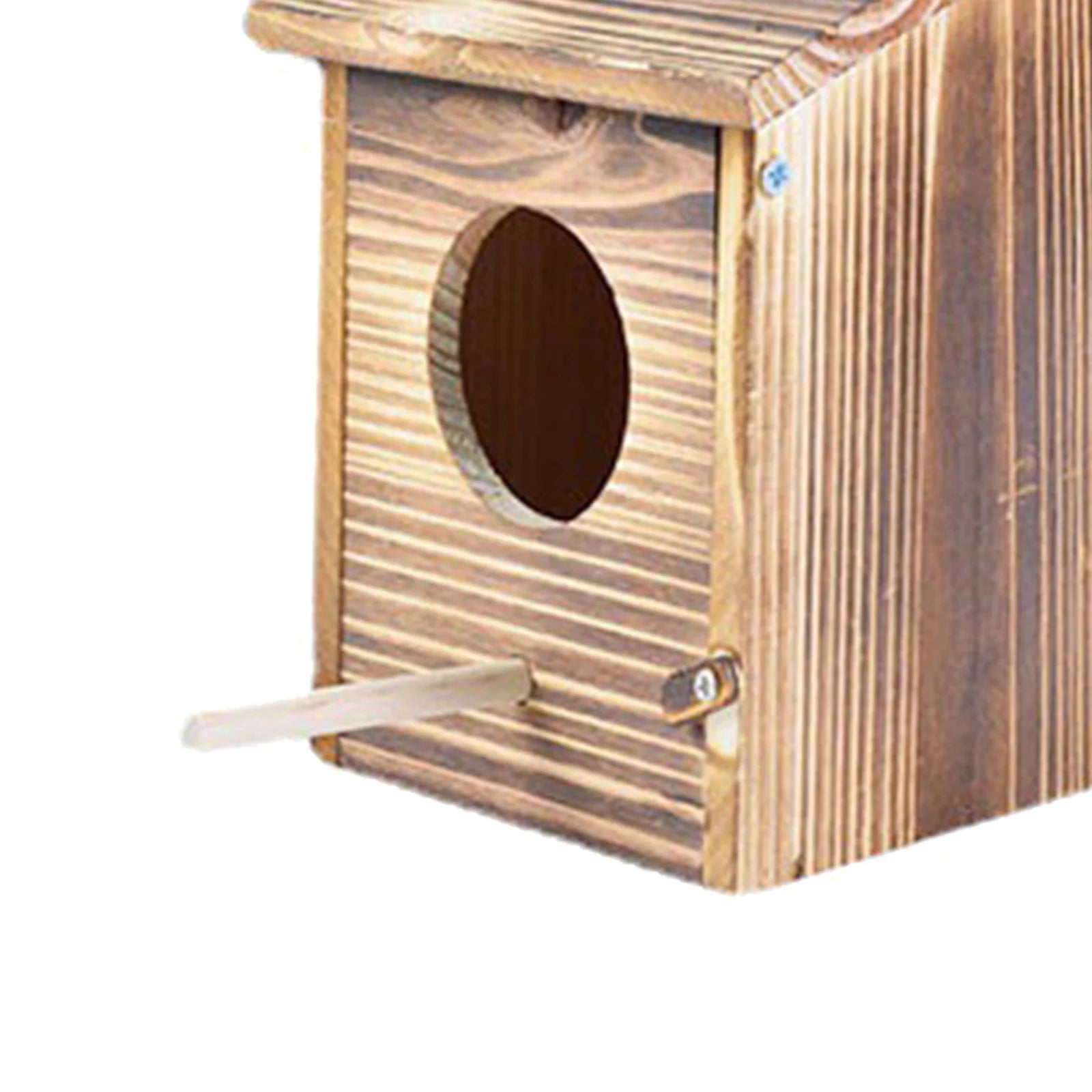 Vogelhaus Holz Hängend Außen Wetterfest 22x15cm Garten Vogelnest Nistkasten Meisen Dekorativ Natürlich | Restfield