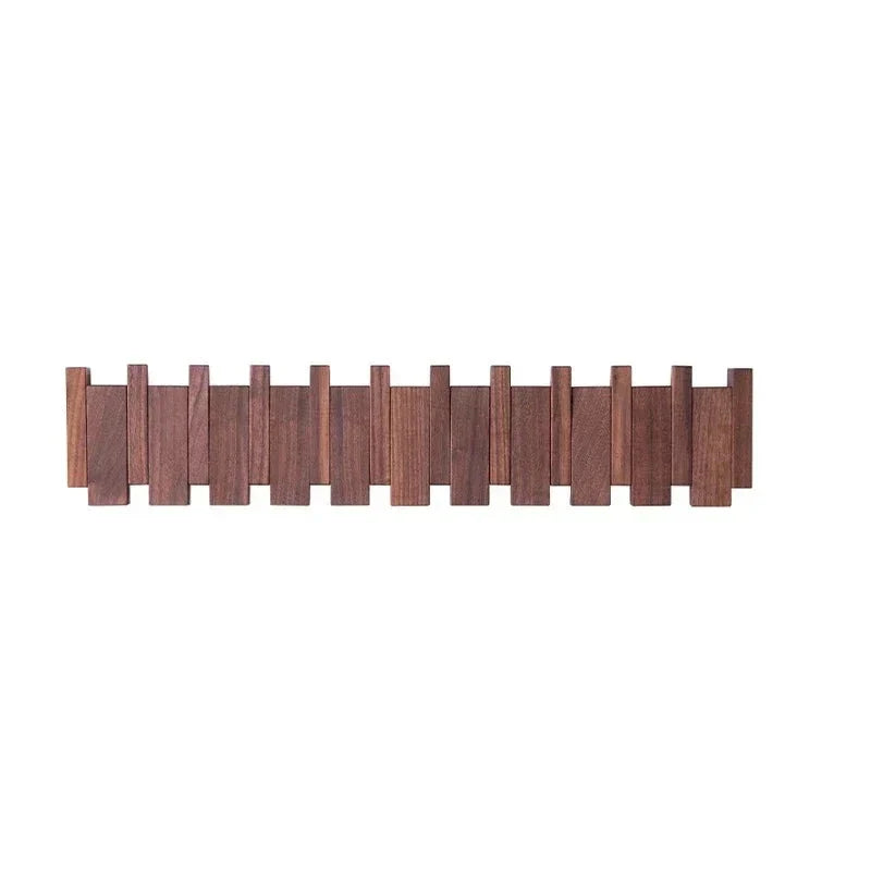 Magnetische Wandkapstok met Inklapbare Haken | 4-10 Haken | Hout | Sansoti