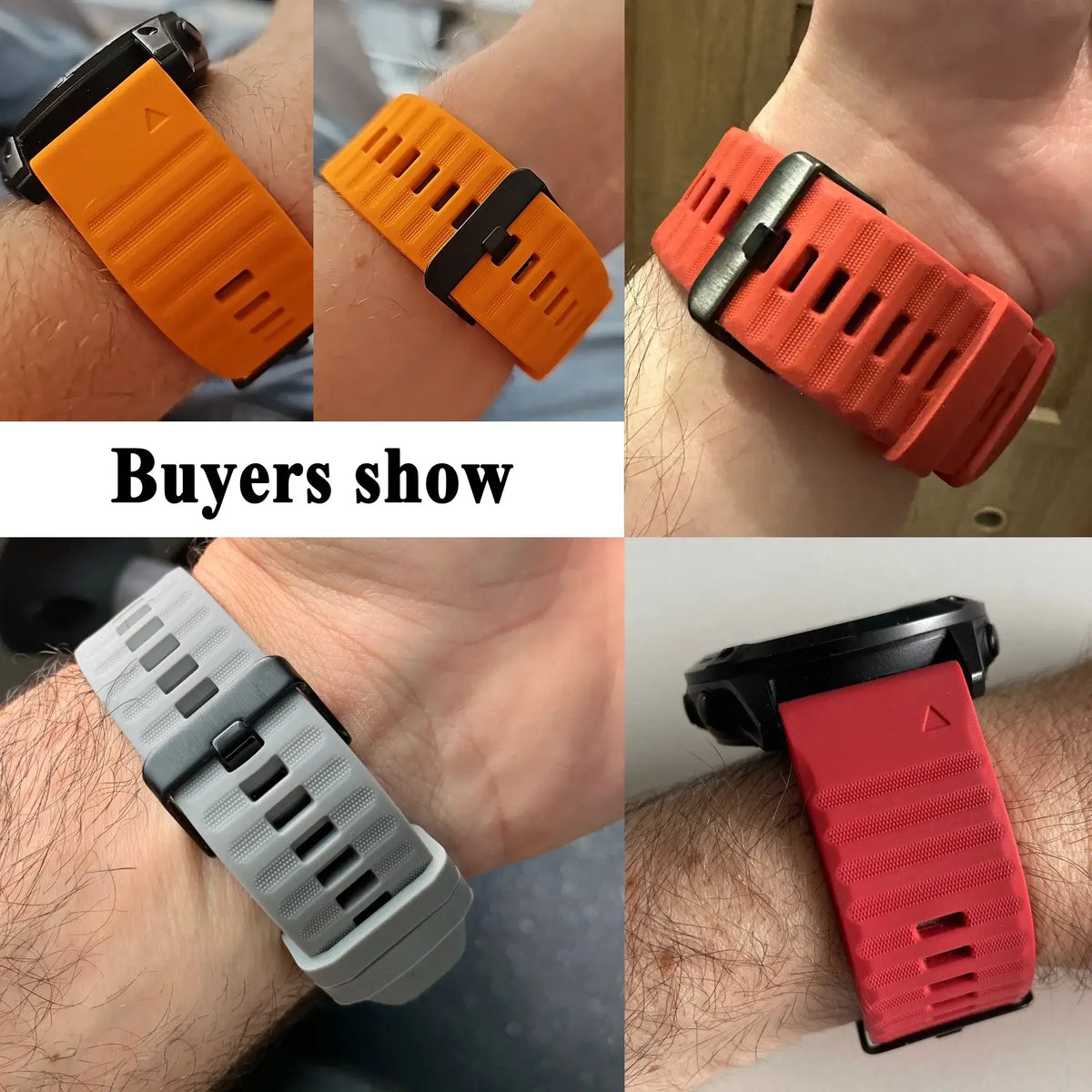 Sportliches Silikon-Uhrenarmband QuickFit Wechselbares Armband für Smartwatch-Fitness 20 mm 22 mm 26 mm | Sansoti