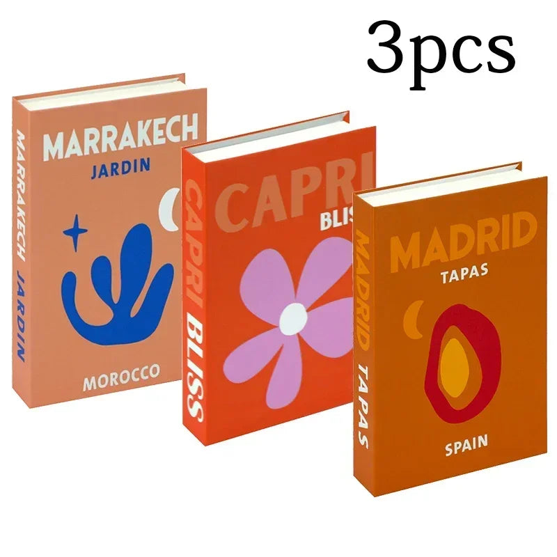 Décoration table basse Ensemble de 3 livres Design pliable Table basse style | Restfield
