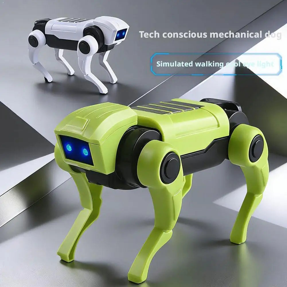 Zestaw do budowy robota psa, edukacyjna zabawka z oczami LED, techniczny prezent STEM dla dzieci, chłopców i dziewczynek | Sansoti