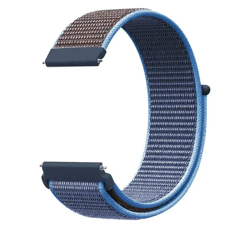 Verstellbares Nylon-Sportarmband für Smartwatches, 20 mm, 22 mm, atmungsaktives Armband, Sportuhr, leicht, Fitness | Sansoti