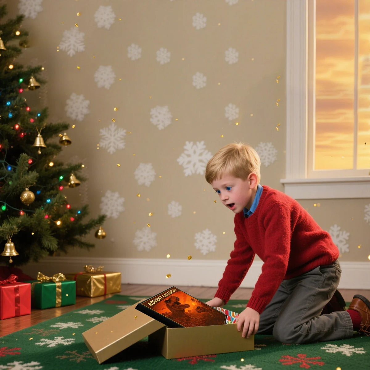 Prehistoric Advent Calendar with 24 Dinosaur Figures for Young Explorers Dino-Themed Toy December | Sansoti