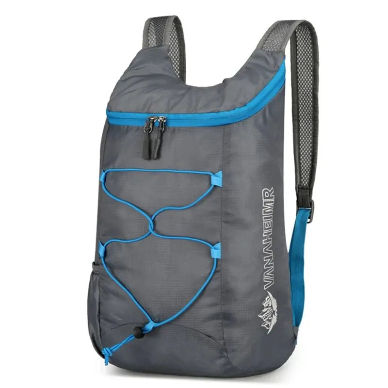 Foldable Daypack 20L Waterproof Polyester Black Gray Blue Green Orange Hiking Camping Travel | Sansoti