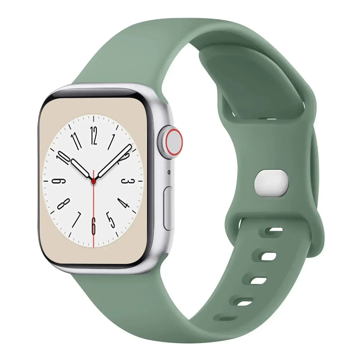 Silikon-Smartwatch-Armband – atmungsaktives, flexibles, verstellbares und komfortables Uhrenarmband – für alle Handgelenkgrößen | Sansoti