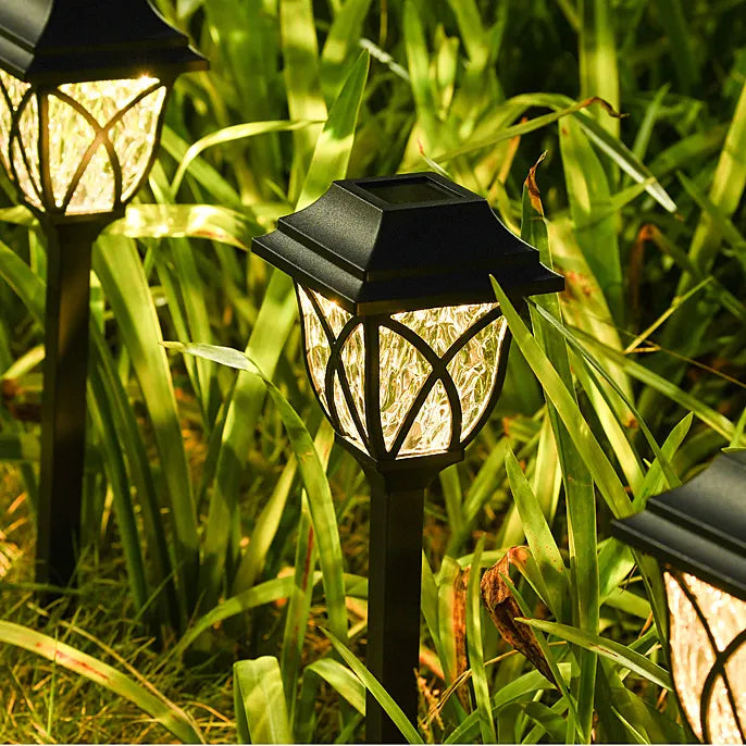 Zonne Energie Tuinpad Verlichting LED Waterdicht 43cm Set Van 4 | Sansoti