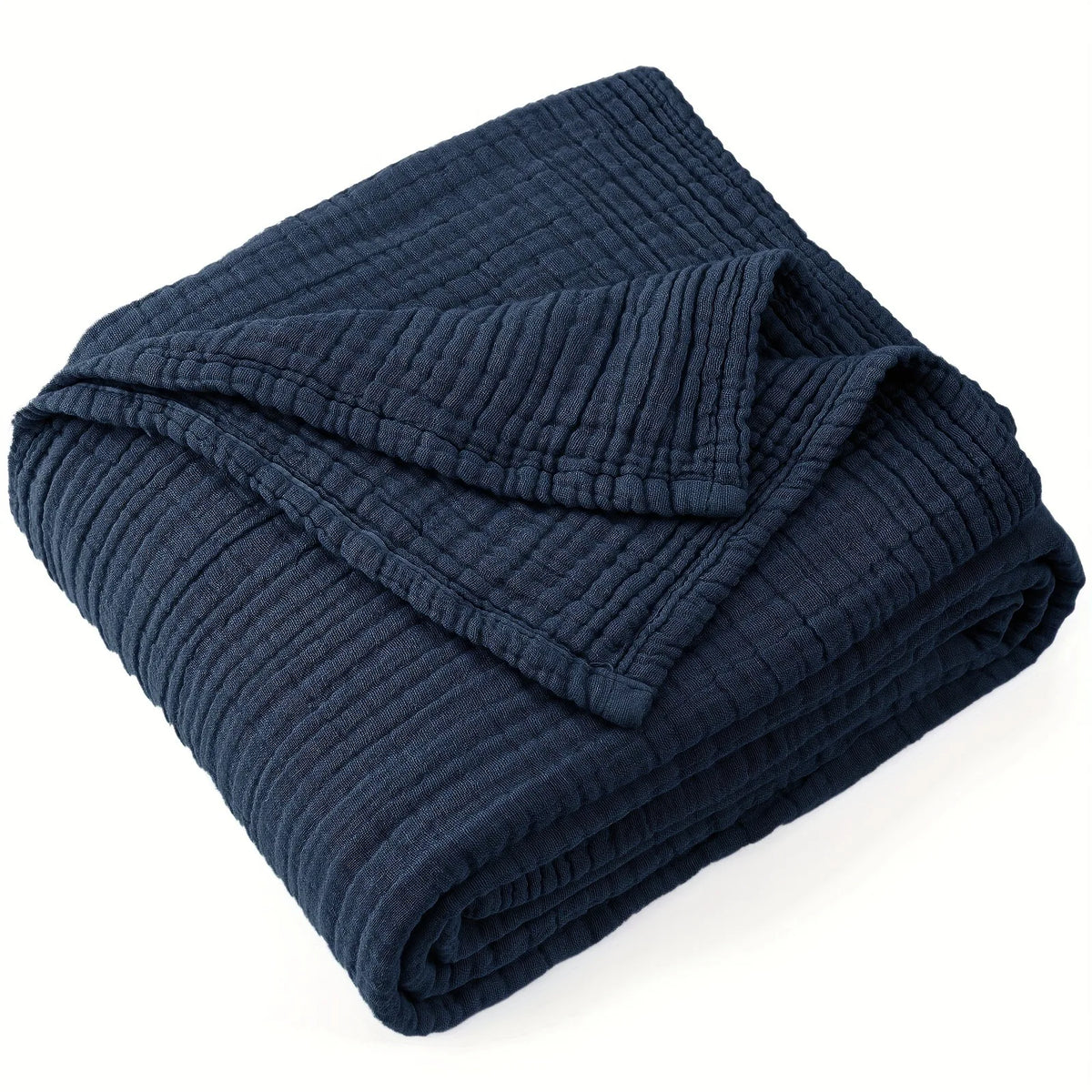 Manta de muselina de algodón de seis capas, transpirable y suave, para verano, salón, dormitorio, cama o sofá | Sansoti
