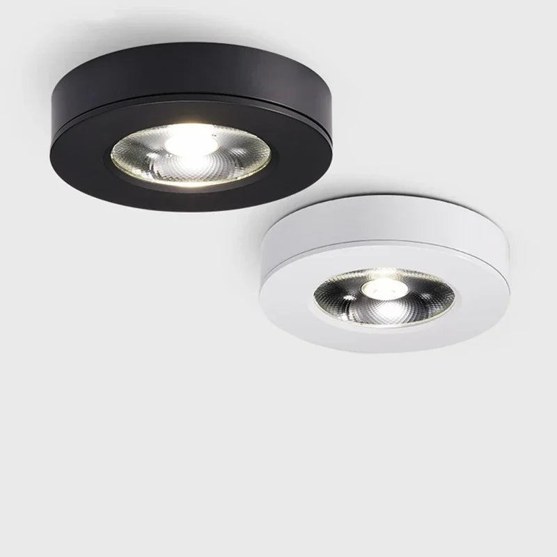 Ultradünne LED Aufputz-Downlight Deckenleuchte Aluminium Anti-Glare Design für Küche, Bad und Wohnraum 90-260V | Restfield