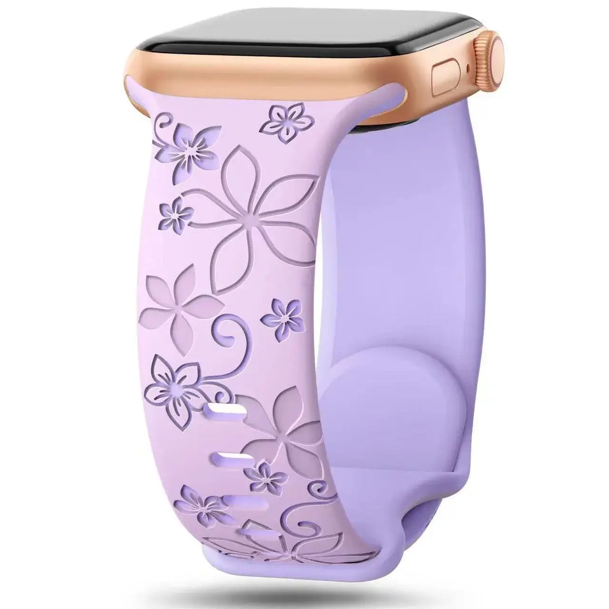 Silikonarmband für Smartwatch mit Blumenmuster, verstellbar, sportlich, komfortabel, für den täglichen Gebrauch | Sansoti