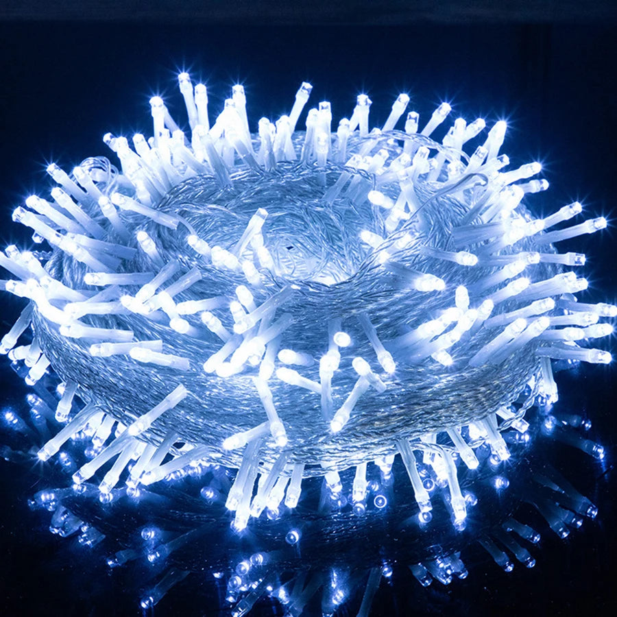 LED Lichtsnoer Buiten 20-100 Meter Warm Wit Tuinverlichting Feestverlichting Terras Tuin Sfeerverlichting | Sansoti