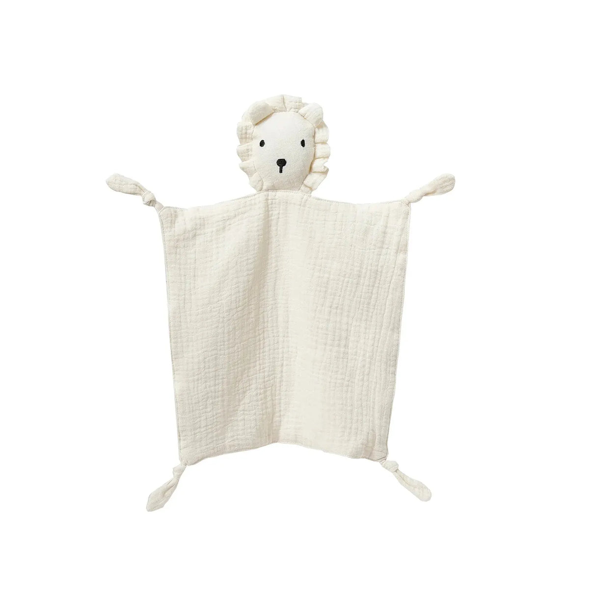 Katoenen Knuffeldoek met Dierkop voor Baby | Zachte Slaaphulp Pasgeborenen Kraamcadeau Troostdoekje Speelgoed | Sansoti
