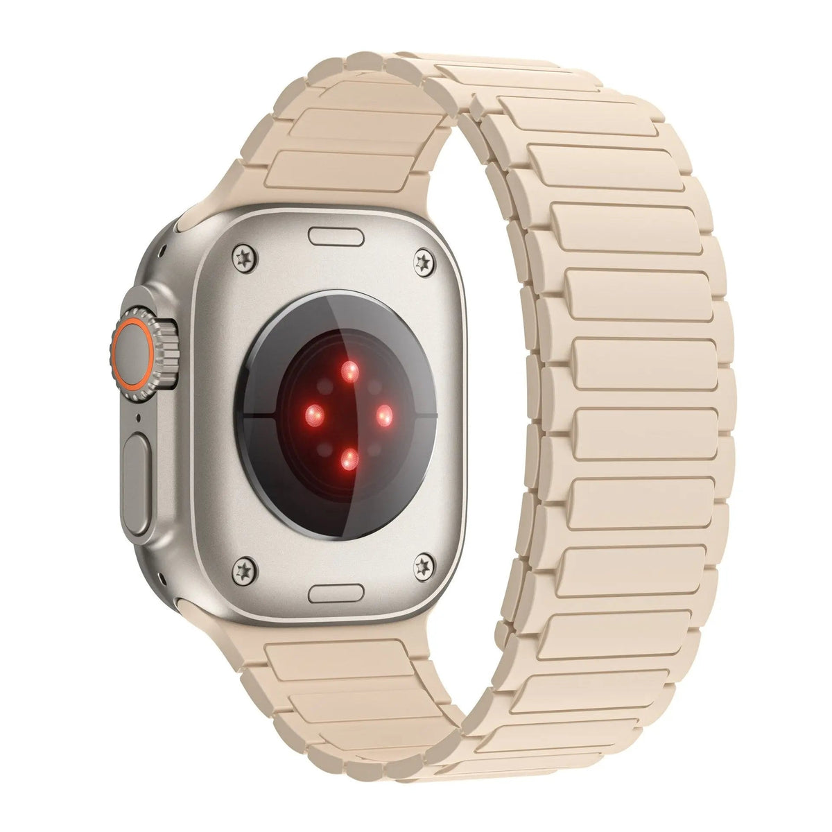 Magnetisches Silikonarmband für Smartwatch 38-49mm Verstellbares atmungsaktives Sportarmband Universell kompatibel | Sansoti