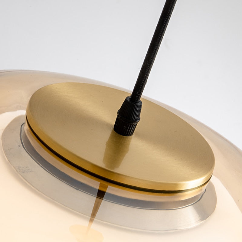 Globe Hanglamp met Gerookte Glazen Bol – Gouden, Zwarte of Transparante Afwerking | Scandinavisch Design | Sansoti