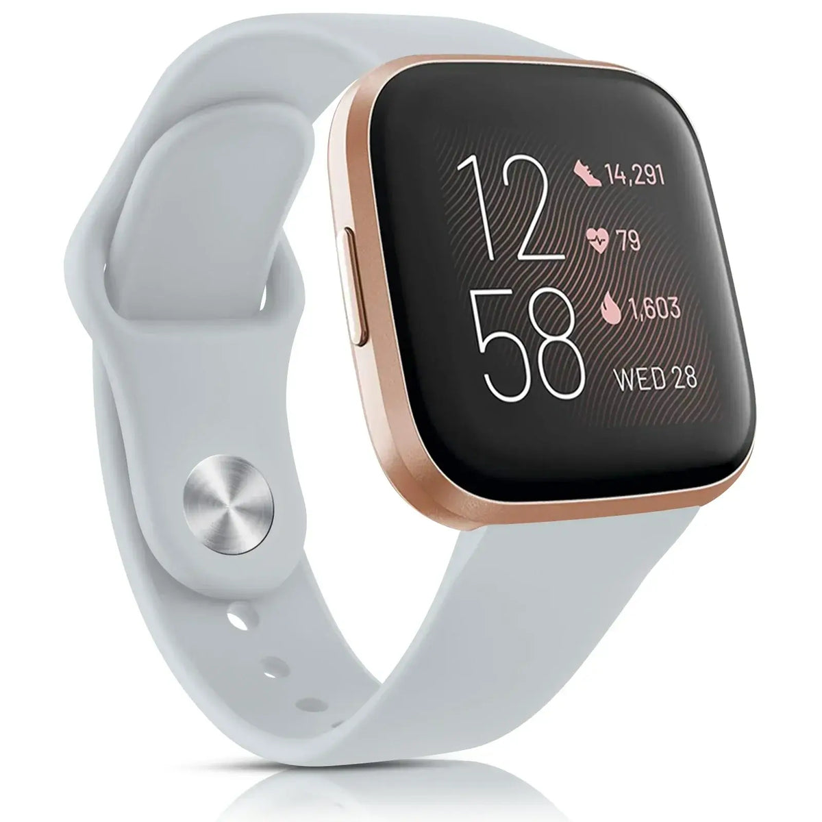 Wasserbeständiges, verstellbares Silikon-Smartwatch-Armband, Sportuhr-Armband, kompatibel mit Fitbit, aktiv | Sansoti