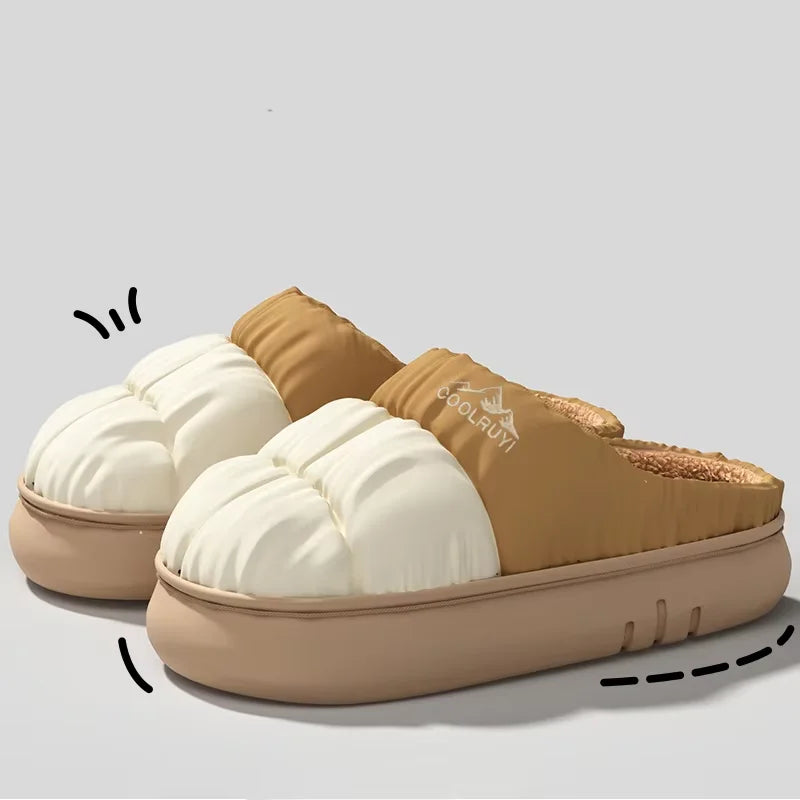 Lined Winter Slippers Unisex With Non-Slip Sole For Indoor Outdoor Comfort Waterproof Soft Lining | Sansoti